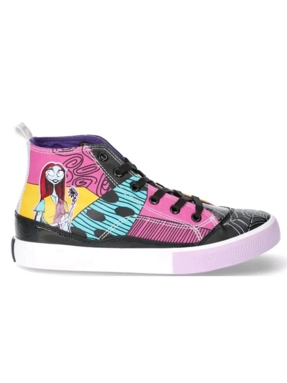 Nightmare Before Christmas Colorful Graphic High-Top Sneakers NWT Size 6 - Picture 5 of 11